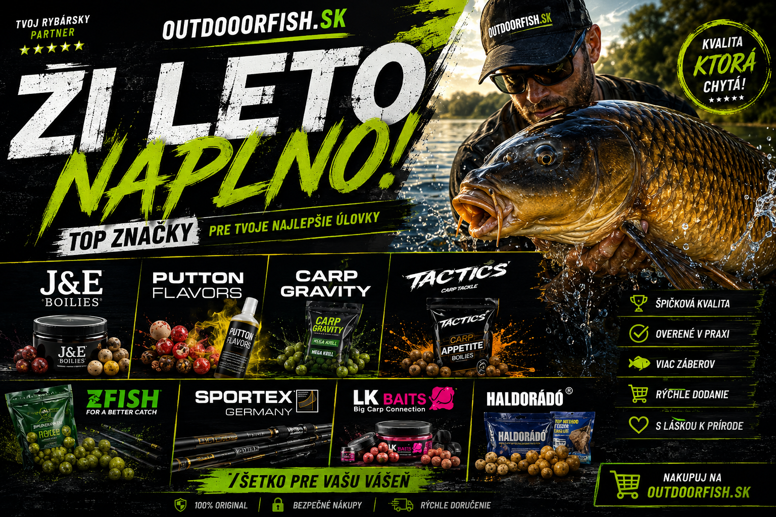 Letná sezóna na OutdoorFish.sk začína naplno